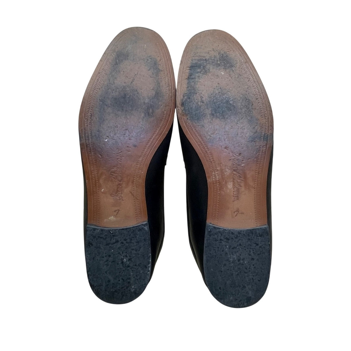 Sam Edelman Women’s Black Leather Gold Bit Detail Slip-On Loafers Size 7M