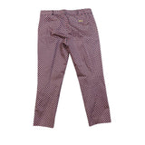 Michael Kors Womens Pink & Navy Cotton Blend Mid-Rise Cropped Pants Size 10P