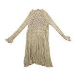 John Paul Richard Womens Gold Long Open Cardigan Lightweight Boho Chic Size S