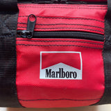 Marlboro Unisex Red Nylon Soft Portable Dual Handles Crossbody Cooler Bag