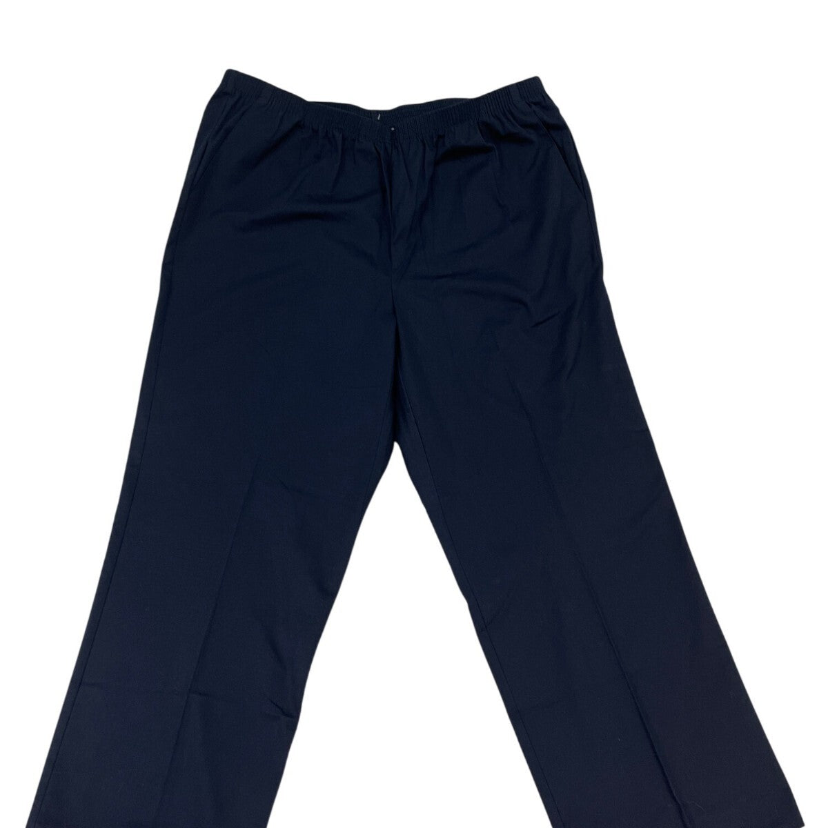 Alfred Dunner Womens Elastic Waist Navy Pull-On Pants Size 18W - New