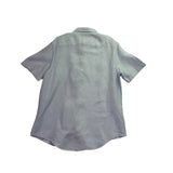 Perry Ellis Mens Light Blue Linen Short Sleeve Shirt Sz XL