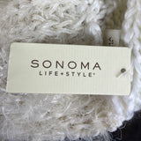 Sonoma Life+Style Ivory Infinity Scarf Soft Knit & Fuzzy Texture For Cozy Comfor