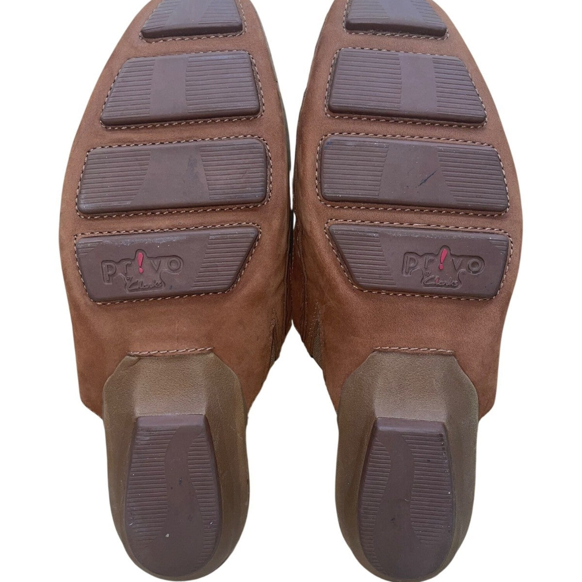 Privo By Clarks Women’s Brown Leather Slide Loafer-Style Mules Size 9.5M