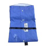 Lanesboro Mens Blue Cotton Non-Iron Long Sleeve Dress Shirt 16.5 34/35 - New