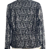 Jones New York Cardigan Girly Glam Black  Women's Sweater Sz 10