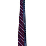 Brooks Brothers Mens Red & Blue Striped Silk Tie Classic Business Neckwear