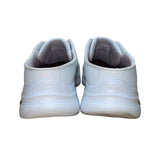 Skechers Women’s White Leather Blend Arch Fit Slide-On Walking Shoes Size 10