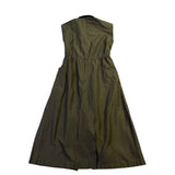 Calvin Klein Womens Olive Sleeveless Maxi Shirt Dress Size 2