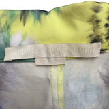 Jason Wu Womens Yellow & Multicolor Midi Dress Tie-Dye Print Short Sleeve Sz 8