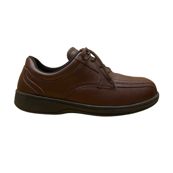 Orthofeet Men's Brown Leather Lace-Up Comfort Fit X-Wide Dress Shoes S –  Picky Thrifter