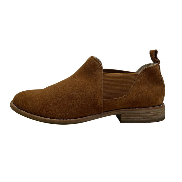 Clark’s Women’s Tan Suede Edenvale Page Slip-On Ankle Boots Size 9M