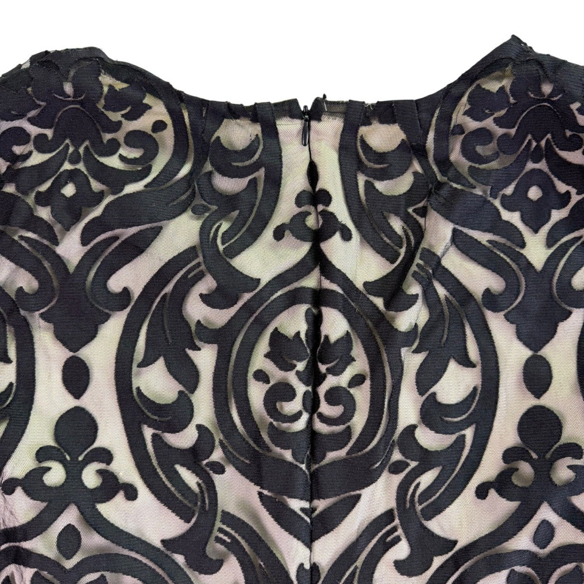 MSK Womens Black Lace Bell Sleeve Dress Polyester Blend Size 16