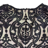 MSK Womens Black Lace Bell Sleeve Dress Polyester Blend Size 16