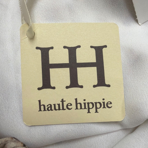 Haute Hippie Womens Beige & Black Snake Print  Jumpsuit Size M