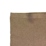 Mango Womens Beige Ribbed Knit Midi Skirt Stretch-Fit Size S