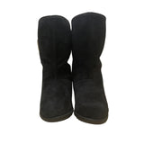 Sporto Women’s Black Suede Waterproof Aquastop Mid-Calf Winter Ella Boots Sz 7M