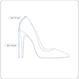 Vida Made In Italy Women’s Navy Leather Snake Print Pointed-Toe Pumps Size 9M