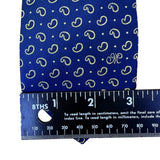 Metrocity Mens Blue Silk Paisley Print Neck Tie Formal Accessory