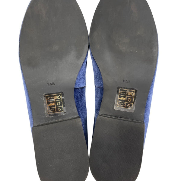 Jack Rogers Women’s Blue Velvet Loafers Sz 9.5M (EU 41) NWOB