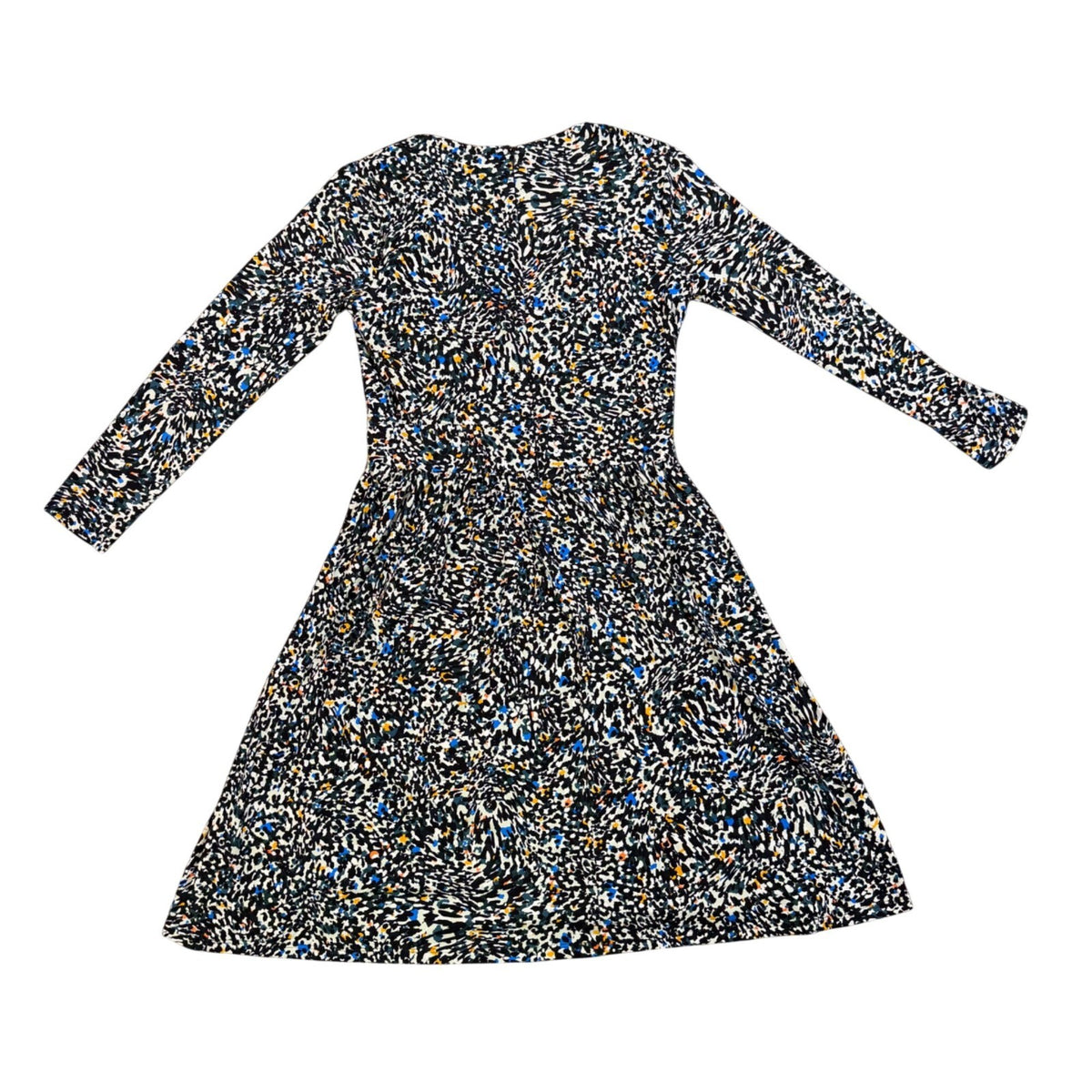 Maggy London Womens Multicolor Long-Sleeve A-Line Midi Dress US Size 6