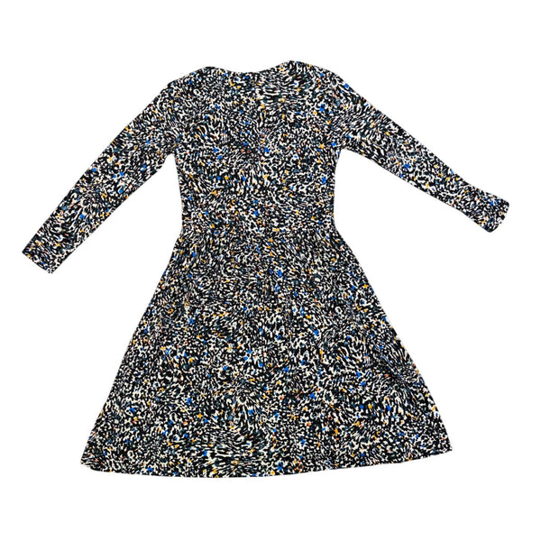 Maggy London Womens Multicolor Long-Sleeve A-Line Midi Dress US Size 6