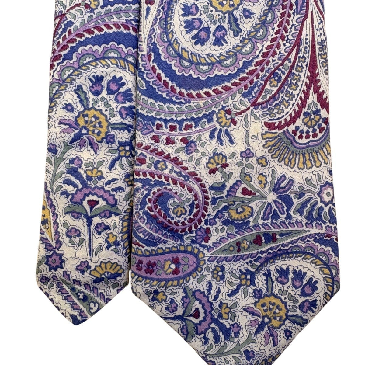 Liberty Mens Multicolor Cotton Paisley Tie Classic Elegant Design