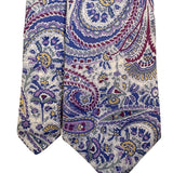 Liberty Mens Multicolor Cotton Paisley Tie Classic Elegant Design