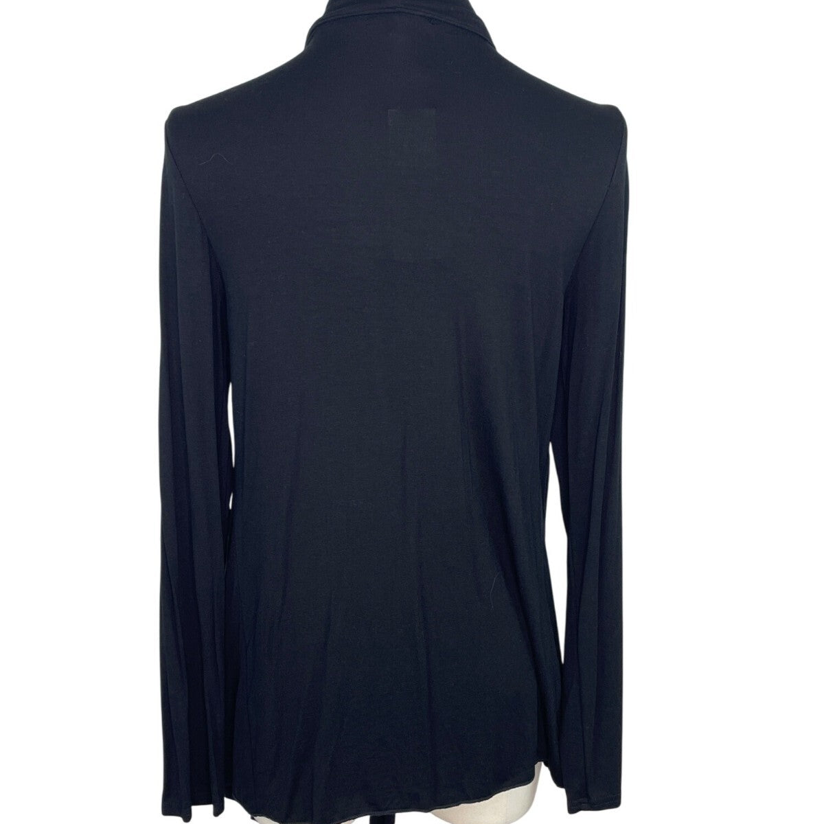 Urban Coco Womens Draped Open Front Cardigan Jacket Black Long Sleeve Sz M- New
