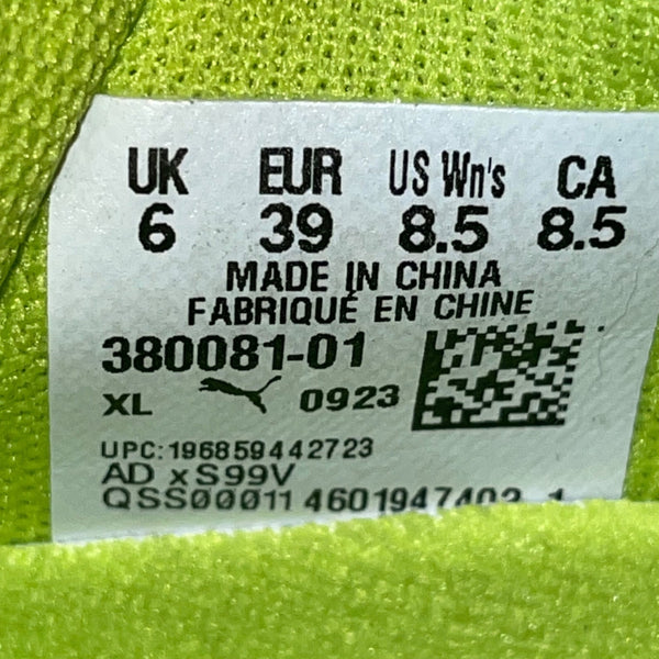 Puma Women’s Lime Pwr Black Mesh Velocity Nitro 3 PsyRush Running Shoes Size 8.5