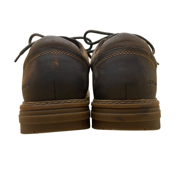 Rockport Men’s Brown Leather Hydro-Shield Waterproof Lace-Up Shoes Size 10