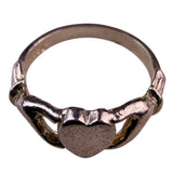Sterling Silver Womens Claddagh Ring Heart & Hands Design Marked .925 Size 6