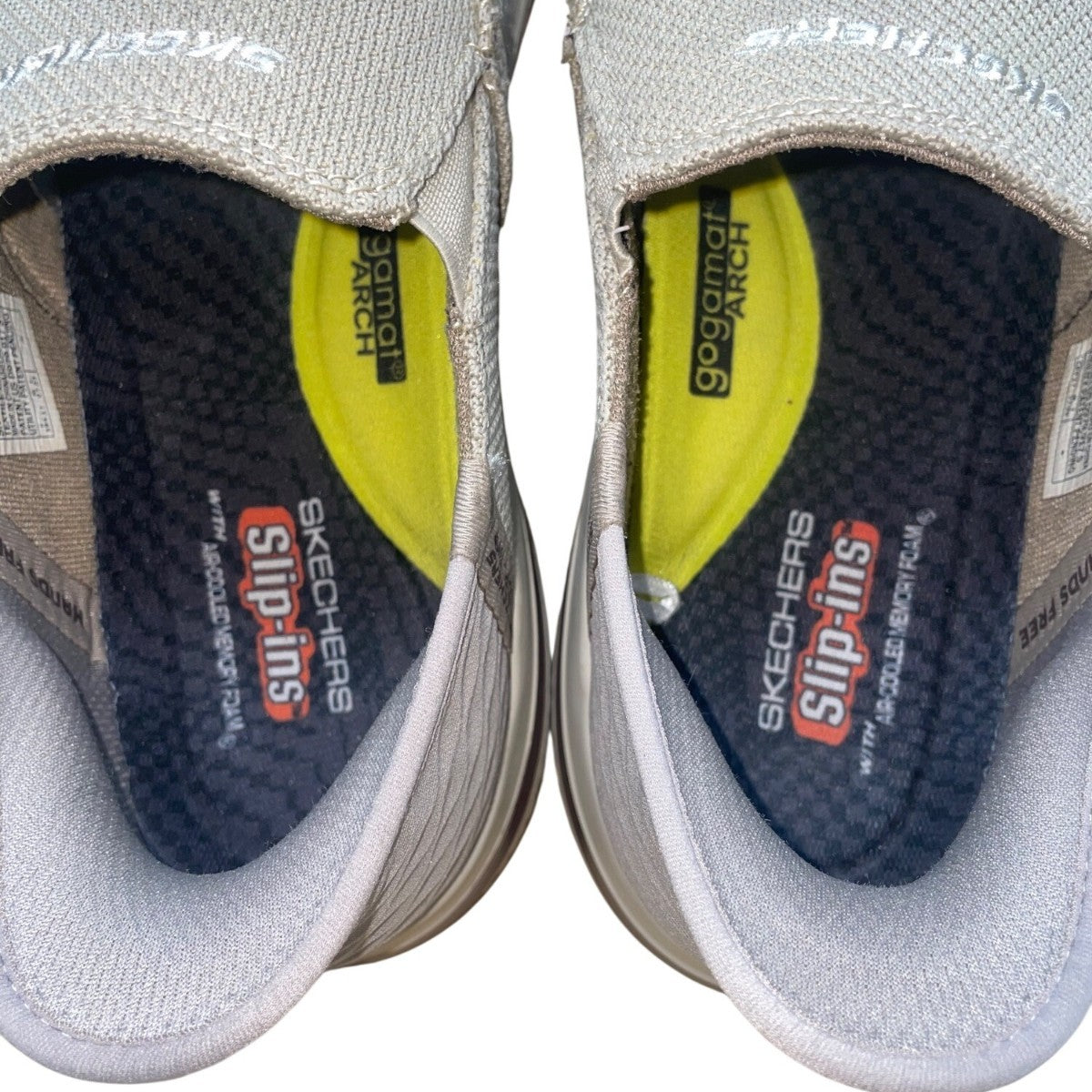 Skechers Men’s Taupe Slip-Ins Go Walk Hands Free Delson Shoes Size US 10