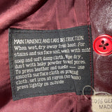 Tfc Women Maroon 100% Genuine Leather Belted Trench Coat Lined With Rayon Sz 8