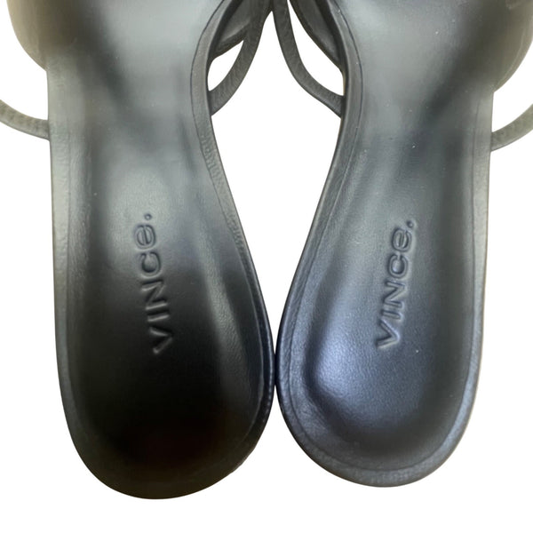 Vince Women’s Black Leather Classic Pointed Toe Strappy Slingback Flats Size 9M
