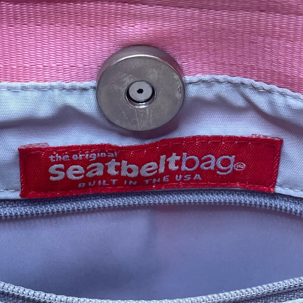 The Original Seatbelt Bag Women’s Pink Seatbelt Fabric Woven Tote Bag