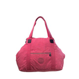 Kipling Women’s Coral Red Nylon  Expandable Zipper Closure Shoulder Bag