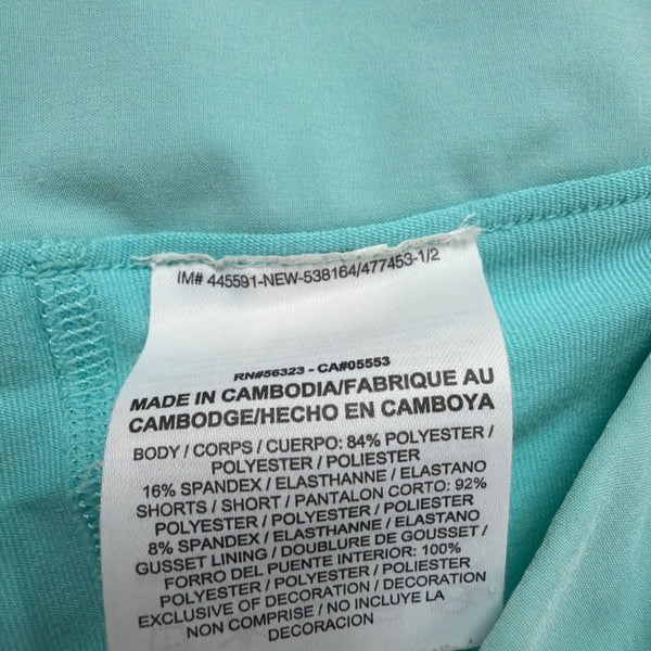 Nike Womens Teal Dri-Fit Skort Pleated Athletic Tennis Sz Large