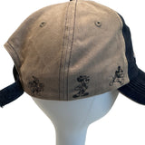Disney Mens Brown Hat Mickey Baseball Cap Sz 57-62cm