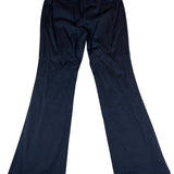 Inc Women’s Stretch Petite Black Flared Pants W/ Floral Embroidery Size 6P