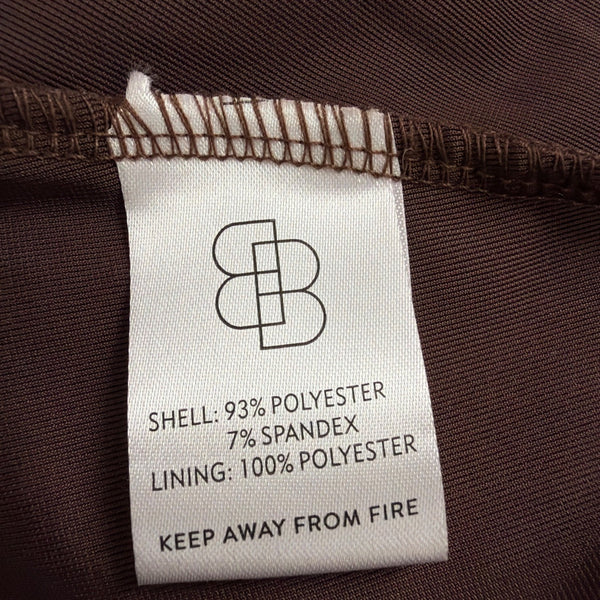 Baltic Born Womens Brown Velvet Wrap Maxi Dress Elegant Soft Fabric Size L