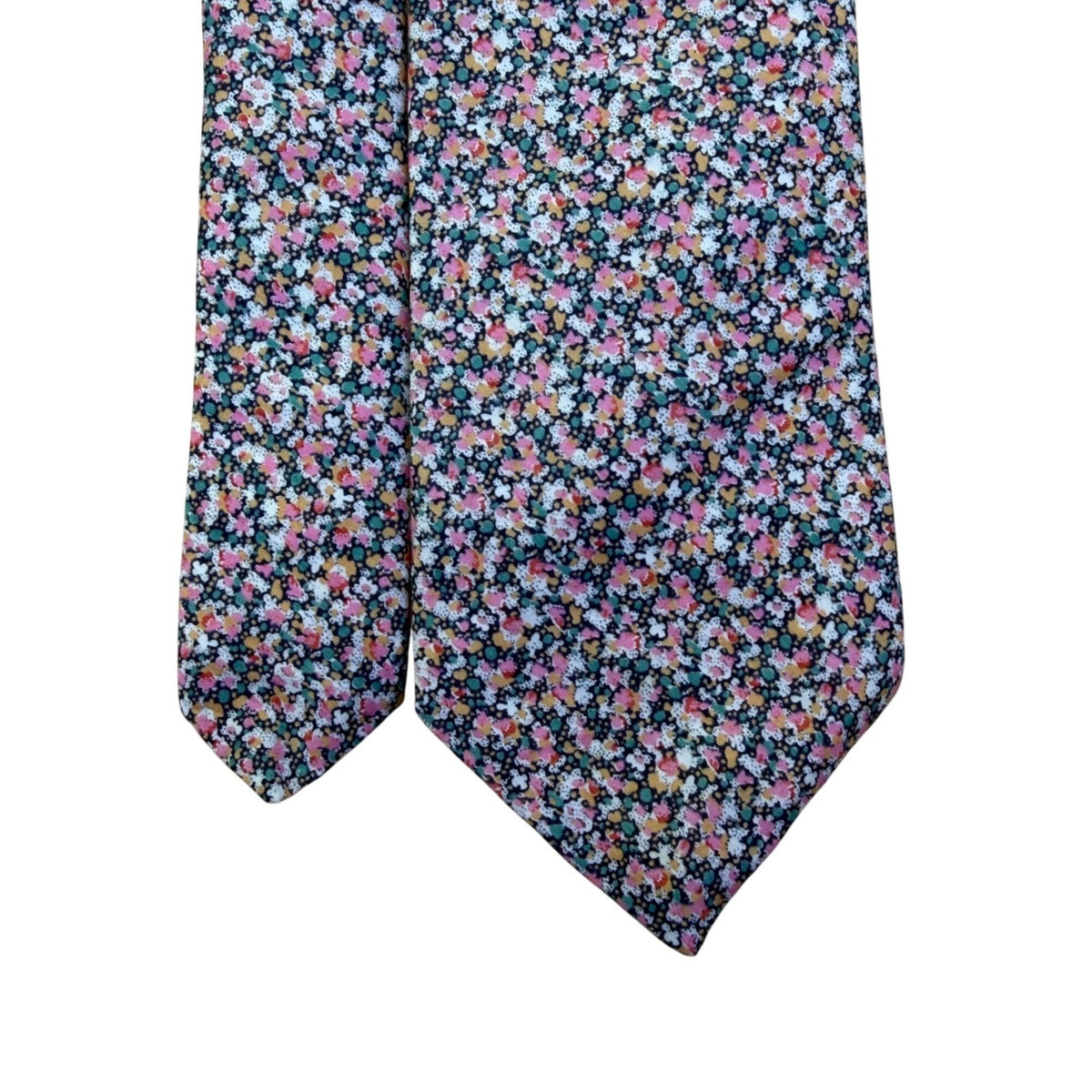 Liberty Mens Multicolor Floral 100% Cotton Tie Made In USA Slim Pattern