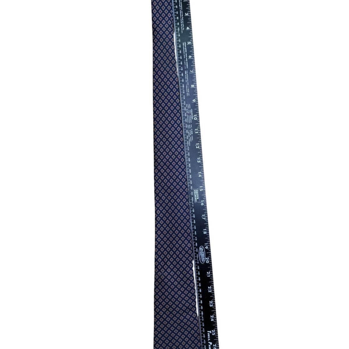 Jos A Bank Mens Navy Silk Geometric Pattern Classic Tie 100% Silk