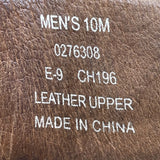Sperry Men’s Brown Leather Mesh Panels Top-Sider Size 10M