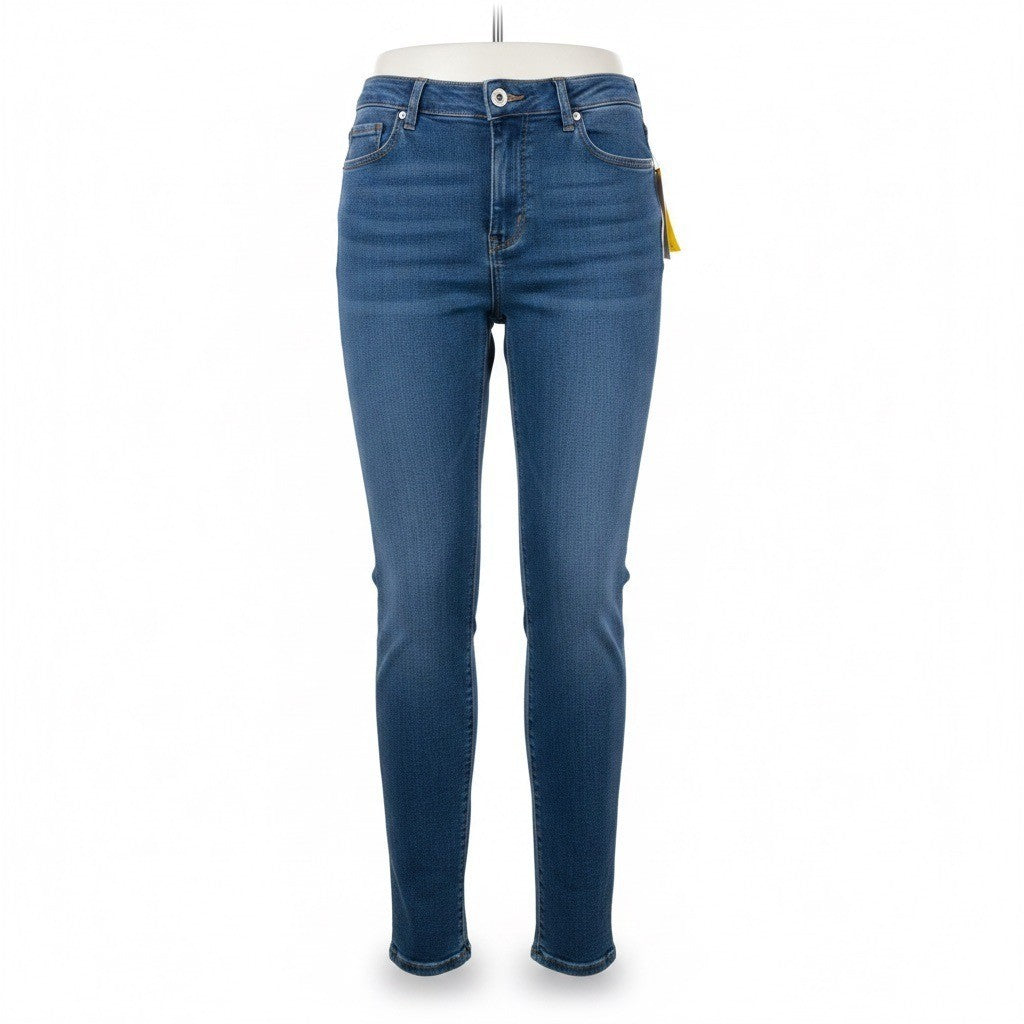 H&M Womens Cotton Stretch High-Waist Skinny Jeans Full-Length Size 10 / EUR 42