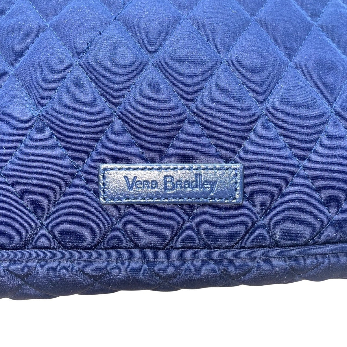 Vera Bradley Women’s Dark Blue Quilted With Adjustable Strap Crossbody Bag