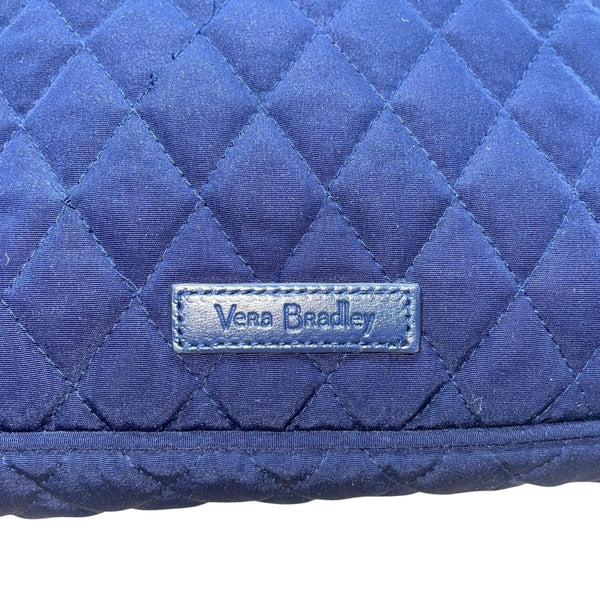 Vera Bradley Women’s Dark Blue Quilted With Adjustable Strap Crossbody Bag