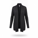 Avenue Womens Black Open Front Lightweight Cardigan Plus Size 22/24