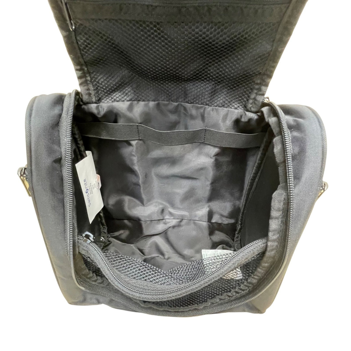 Samsonite Black Nylon With Zipper Pockets & Hook Travel Toiletry Kit Bag