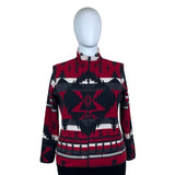 Lauren Ralph Lauren Womens 2X Aztec Print Fleece Jacket